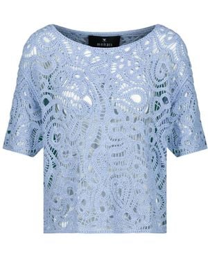 Monari Pullover Korte Mouw 410896 - Blauw