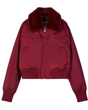 Patrizia Pepe Jassen ,Rood ,Satijn Bomber
