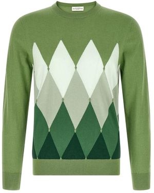 Ballantyne Round-Neck Knitwear - Green