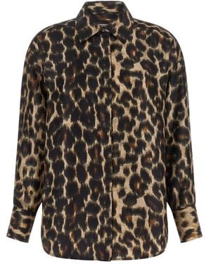 Alberto Biani Jaguar Print Shirt - Zwart
