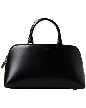 Saint Laurent Tassen ,Zwart ,Leer Leren Handtas Met Handvat