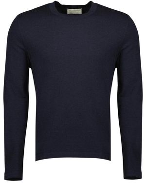 Officine Generale Round-Neck Knitwear - Blue