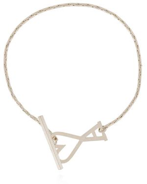 Ami Paris Armband Mit Logo - Mettallic