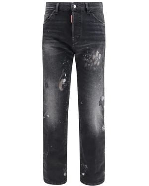 DSquared² Jeans ,Zwart ,Katoen Teddy Jeans - Grijs