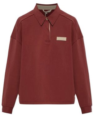 Rethinkit Studios Tops ,Rood ,Katoen Oversized Poloshirt