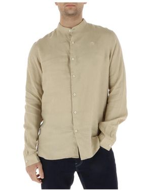 Timberland Overhemden ,Leer Mill Brook Linen Shirt - Naturel