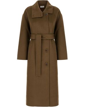 The Dynamis Studio Belted Coats - Marrone