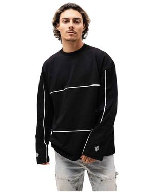 Equalite Bruno Line Langarmshirt - Schwarz