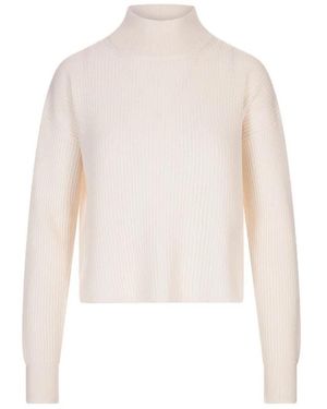 Max Mara Fufy Gerippter Pullover Aus Wolle Und Kaschmir - Weiß
