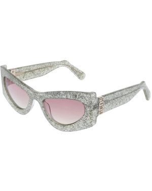 Gcds Cat Eye Sonnenbrille Glitter Style - Mettallic