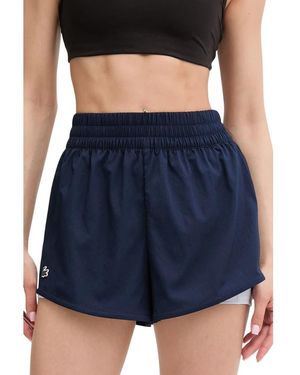 Lacoste Korte Broeken ,Blauw ,Polyester Ultra Dry Tennisbroekjes