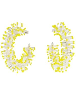 Isabel Marant Kristal Vuurwerk Oorbellen - Metallic
