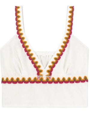 Miss Bikini Sleeveless Tops - Blanco