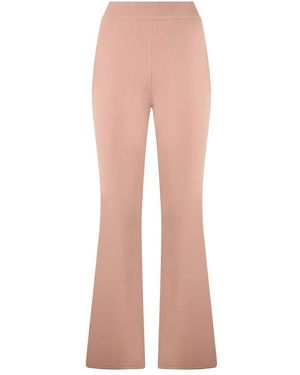 Alberta Ferretti Broeken ,Wol Elegante Palazzo Broek - Roze