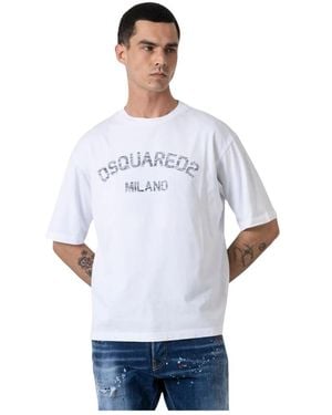 DSquared² Baumwoll T-Shirt - Weiß