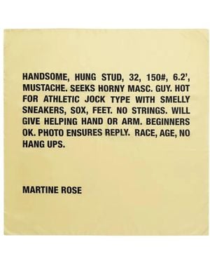 Martine Rose Logo Sjaal - Metallic