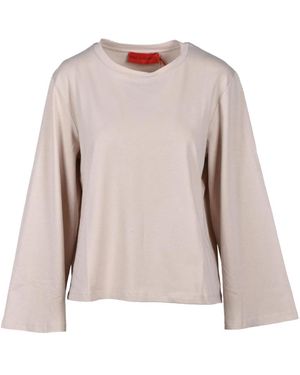 Wild Cashmere Long Sleeve Tops - Brown