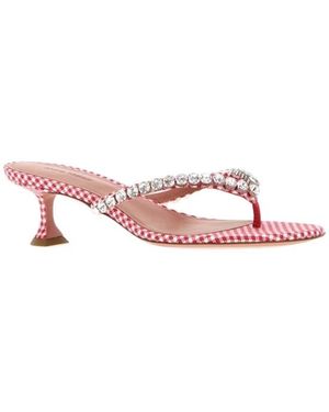 AMINA MUADDI Schoenen ,Rood ,Heeled Mules - Roze