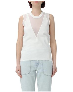 Pinko Sleeveless Tops - Blu