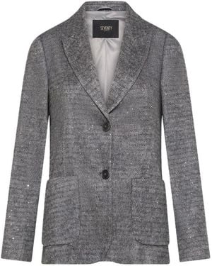 Seventy Jassen ,Grijs ,Pailletten Giacca Con Paillettes