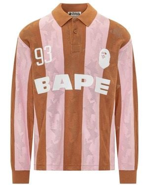 A Bathing Ape Polo Shirts - Pink