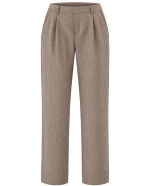 LE SULLY STUDIO Straight Trousers - Grigio