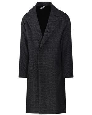 Hevò Single-Breasted Coats - Negro
