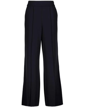 Comma, Wijdvallende Marlene Broek - Blauw