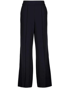 Comma, Wijdvallende Marlene Broek - Blauw