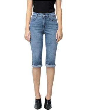 M·a·c Cropped Jeans - Blauw