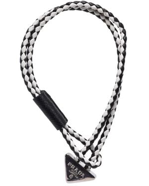 Prada Lederarmband - Schwarz