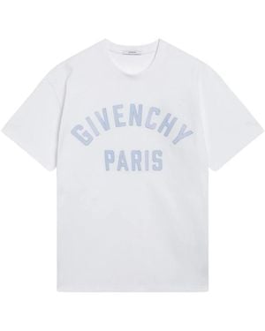 Givenchy Katoenen T-Shirt Met Geborduurd Logo - Wit