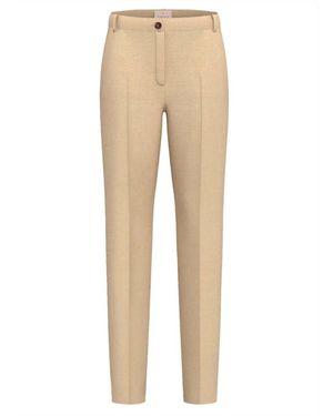 Marella Broeken ,Leer Emmcharme 2 Slim Chinos - Naturel
