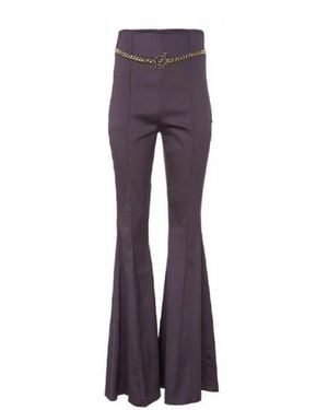 Elisabetta Franchi Wide Trousers - Paars