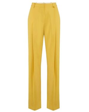 Elisabetta Franchi Wide Trousers - Yellow