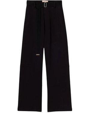 Plan C Wide Trousers - Noir