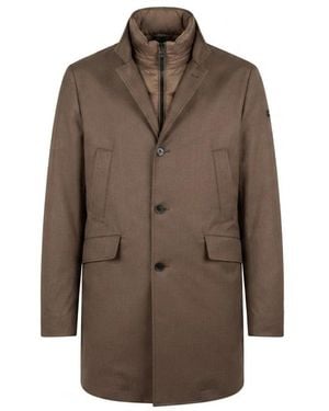 DUNO Single-Breasted Coats - Brown