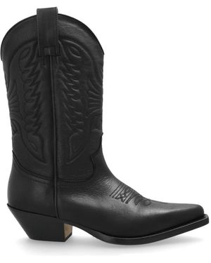 MM6 by Maison Martin Margiela Cowboy Boots - Nero