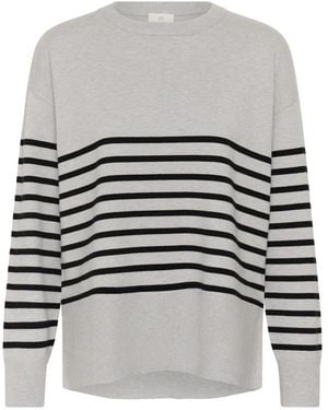 Kaffe Round-Neck Knitwear - Blanc