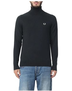 Fred Perry Turtlenecks - Black