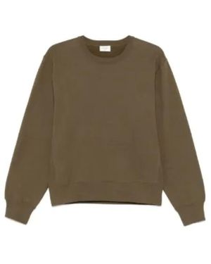 Saint Laurent Bestickter Olivgrüner Pullover