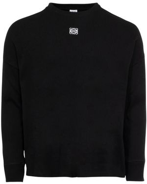 Loewe Round-Neck Knitwear - Nero