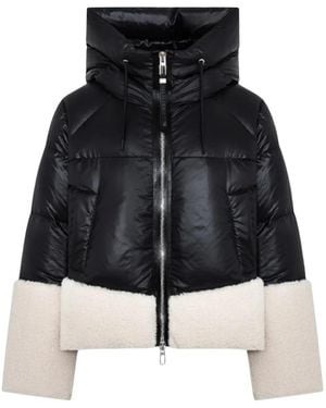 DUNO Kurze Daunenjacke - Schwarz