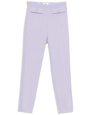 Elisabetta Franchi Slim-Fit Trousers - Purple