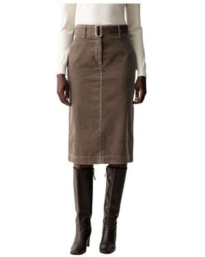 Marc O' Polo Midi Skirts - Marrón