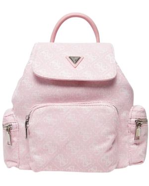 Guess Tassen ,Roze ,Polyester 4G Logo Rugzak
