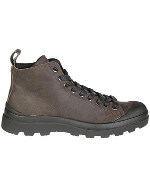 Pànchic Lace-Up Boots - Marrone