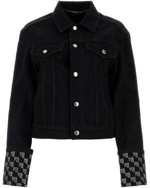 Alexander Wang Denim Jackets - Zwart