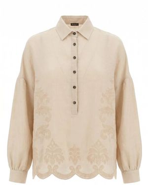 Kiton Overhemden ,Wit ,Camicia - Naturel