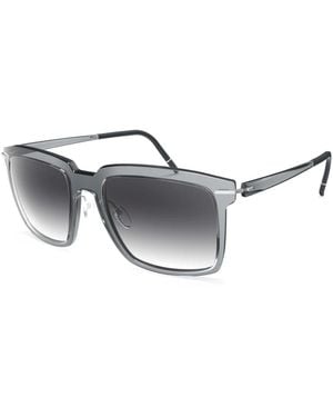 Silhouette Klassische Graue Sonnenbrille - Mettallic